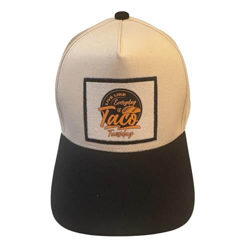 Popfizzy Taco Tuesday Hat for Men and Women Fun Foodie Hat Funny Taco Gifts for Adults Adult Humor Caps Adjustable