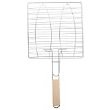 TOYANDONA Grillkorb Aus Eisen Für Fischgrillen Camping-grillkorb Grillgitterrost Für Gemüse Und Fleisch Clip-Stil Fischgrillrost Praktisches Grillzubehör