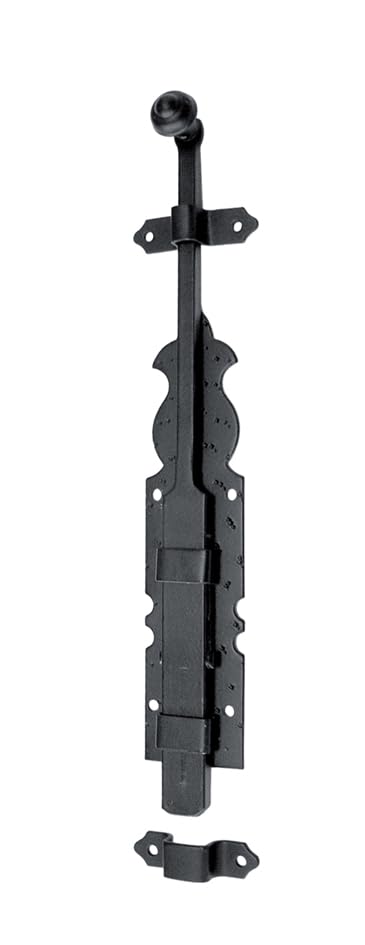 IMEX EL ZORRO B-73921-B Knob pin (Smooth Plate, 200 mm), Black