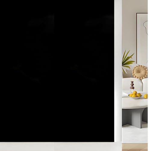 Image of CREON Total Blackout Window Film Privacy, 100% UV Blocking (12 x 36 Inch) Inches Dark Window for Home Decorative Heat Control Window Film