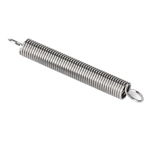 10pcs 304 Stainless Steel Tension Springs, Extension Spring Double Coil Springs Wire Dia 1.5mm, Flexible Spring Coils(1.5 x 12 x 80mm)