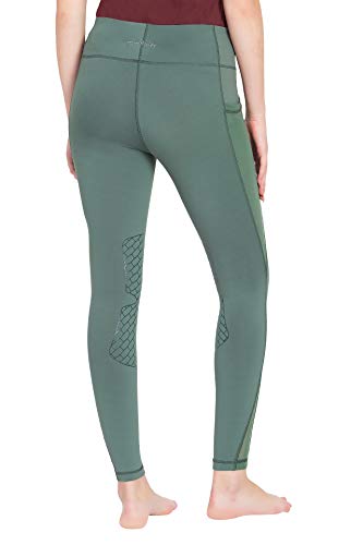 TuffRider Women Minerva Mesh Pocket EquiCool Tights-Black-XL