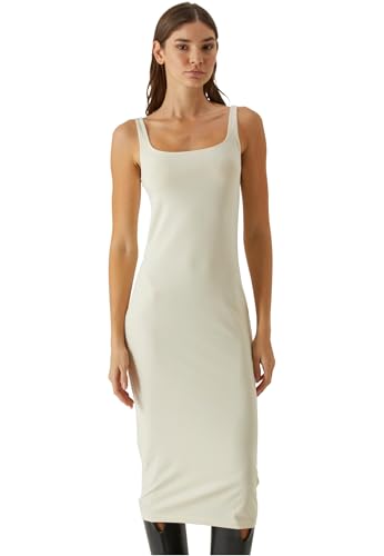 Urban Classics Damen Kleid Ladies Basic Long Cotton Jersey Dress, ärmelloses Maxi Kleid aus Baumwolljersey, Größen XS - 5XL