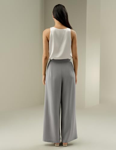 LilySilk Women Pure Silk Pants Wide Leg Loose Mulberry Silk Trouser Ladies Bottom3