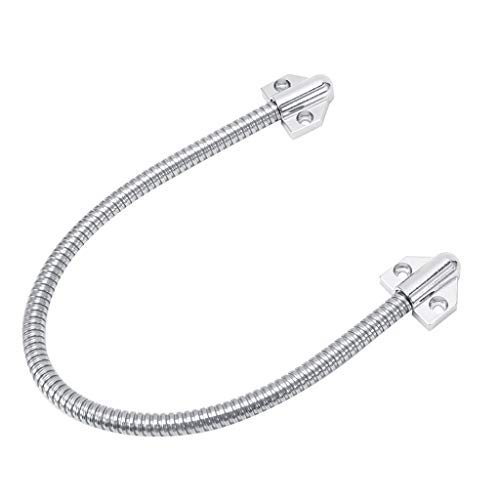 BOLOUY Flexible Stainless Steel Door Loop with Alloy Ends Access Control Accessories Alloy Wire Length 16''