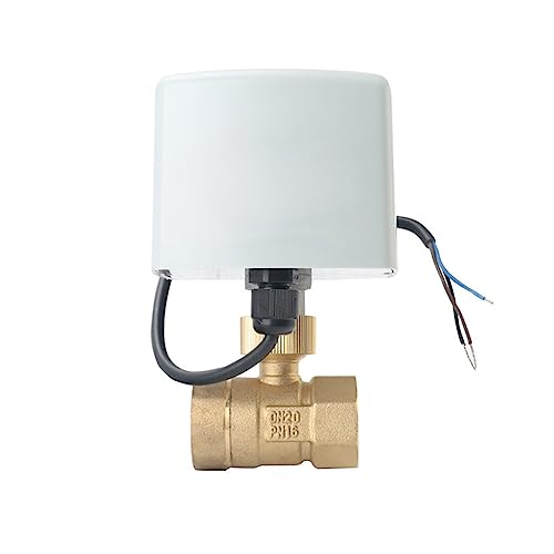 Válvula de bola eléctrica de latón de 220V con dos controles 3