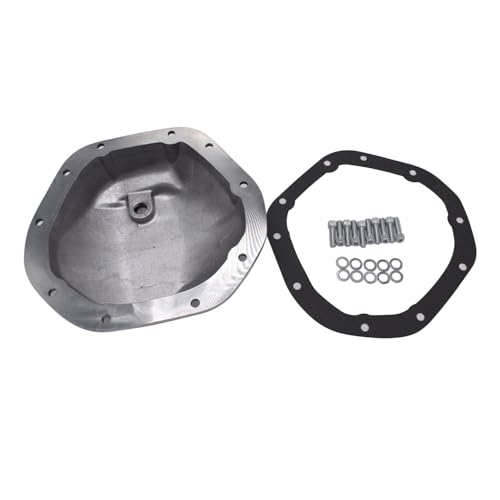 1 Set SHLPDFM Polished Silver Paint Aluminum Dana 44 10 Bolt Differential Cover Fits for Chevy GM Ford Dodge Dana 44 Front & Rear by SHLPDFM - Image 2