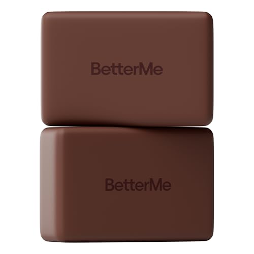 BetterMe Yoga Blocks Set of 2 – High Density Foam Yoga Blocks for Stretching, Pilates & Workouts – Lightweight Non-Slip Exercise Blocks for Flexibility & Balance (Chocolate Brown)