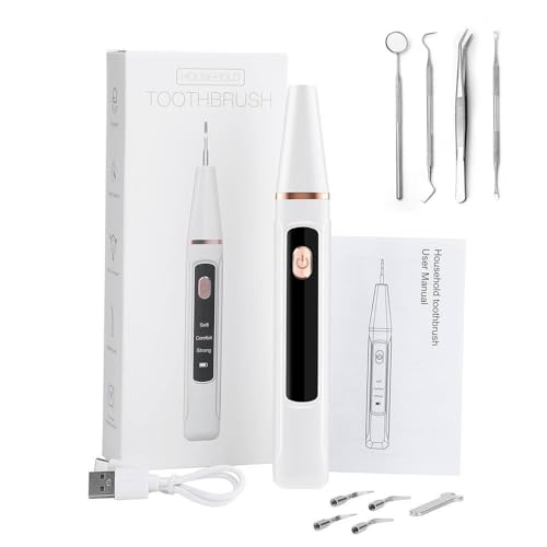 Cepillo Dental Raspador Ultrasónico - Limpiador de Sarro y Placa - Eliminador de Sarro y Placa, 3...
