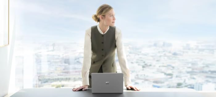 Image of Microsoft Surface Laptop 7th Edition for Business, 15 inch, Platinum, Intel Ultra 5 236V, 16GB RAM, 256GB SSD