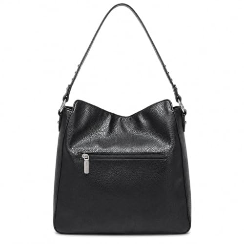 Montana West Torebka hobo dla kobiet, torebki, skórzana torebka crossbody, elegancka torba na ramię, Czarny