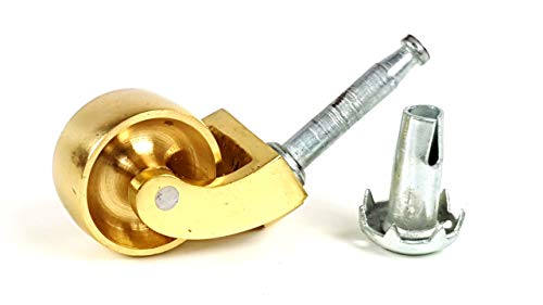 Preisvergleich Produktbild 4 LENKROLLEN, MESSING MESSING SOCKETS. DRÜCKEN für SCHWERE GEGENSTÄNDE MESSING mit ROLLEN, FÜR MÖBEL, BETTEN, SOFAS, SESSEL UND STÜHLE
