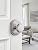 MRML Brushed Nickel Passage Door Knobs Interior Hall Closet Silver Door Knob, Kitchen Pantry Nickel Door Knob, Zinc Alloy Door Handle, 2 Pack