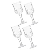 HOODANCOS 4 piezas Copas Esmerilado Vasos Elegantes para Cócteles Copa Resistente para Cata y Fiestas