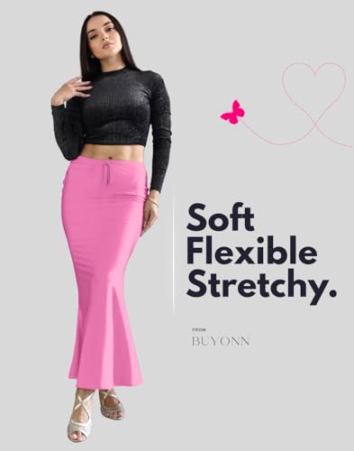 Image of Saree Shapewear Petticoat for Women | Stretchable Saree Shaper | Shapewear for Saree | Petticoat Innerwear | Saree Skirt for Women | Shape Wear for Dresse & Sarees