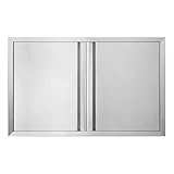 BI-DTOOL Outdoor Kitchen Double Doors 35' W X 24' H BBQ Access Door Thickened...