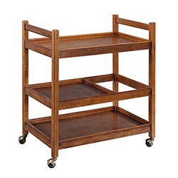 Image of 3-Tier || Premium Metal Kitchen Serving Trolley with Wheels|| Barcart Trolley, Serving Trolley, Utility Cart with Wheels for Kitchen, Dining Room, bar or Living Room