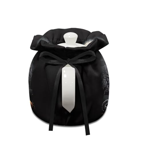 Image of Halloween Tea Cosy for Teapot Insulated Kettle Cover, Black Cat Breakfast Warmer Kitchen Teapot Dust Cover Washable Tea Cozy Tabletop Decorations for Afternoon Party Gift for Holiday