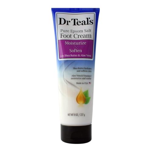 Dr Teal's Pure Epsom Salt Foot Cream Pure Epsom Salt Foot Cream with Shea Butter & Aloe Vera & Vitamin E By Dr Teal's Perfume for Women 8 oz Pure Epsom Salt Foot Cream with Shea Butter & Aloe Vera & Vitamin E (Strong practicability)