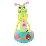 Toddmomy Electric Musical Caterpillar Toy for Boy Girl Sensory Dancing Saxophone Caterpillar Interactive Music Play Fun for Boy Girl and Toddlers No Batteries Required
