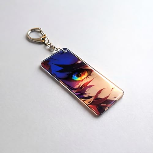 Image of Anime Acrylic Glowing Eyes Keychain | Luminous Eye Glow Key Ring | Premium Otaku Accessory for Bags, Bikes, Cars, Backpacks & Keys