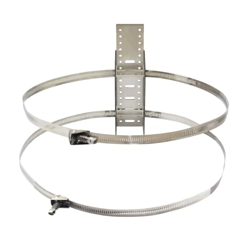 Soporte para vaso de expansión soporte de pared con abrazaderas para tanque de expansión depósito de expansión soporte de montaje en pared accesorios de acero inoxidable
