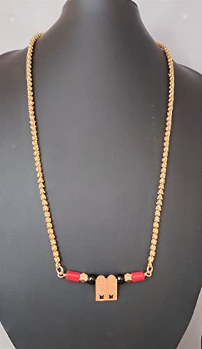 Image of Radha's Creations Women's 1 Gram Gold Plated Copper Mangalsutra with Chain 24 inch and Vati Tanmaniya