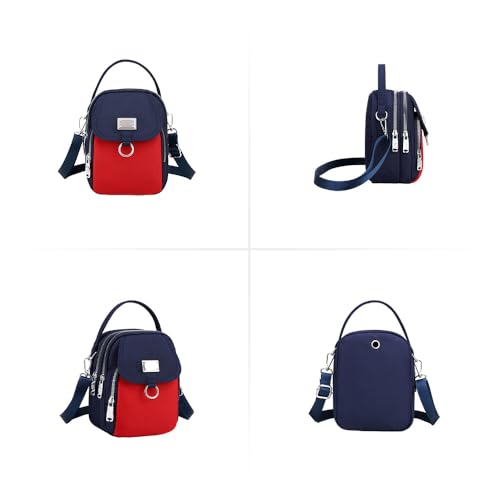 Waterproof Women Crossbody Bag Elegant Oxford Messenger Bags Simple for Work, Multi-pocket Storage Shoulder Handbag4