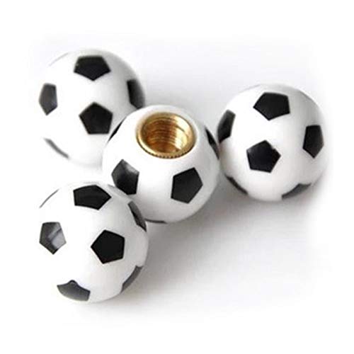 Football Shape Tire Valve Stem Caps, Universal (4pcs) Car Tire Valve Stem Air Caps Cover for Car Wheels