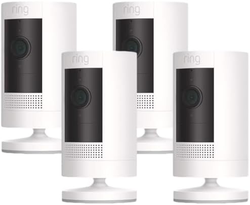 Amazon.co.jp: 【カメラ4つセット】Ring Stick Up Cam Battery (リング