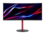 Acer Nitro XZ342CUP Gaming Monitor 34 Zoll (86 cm Bildschirm) QHD, 144Hz DP, 100Hz HDMI, 1ms (VRB), 2xHDMI 2.0, DP 1.4, höhenverstellbar, DP AdaptiveSync, HDMI VRR, Schwarz