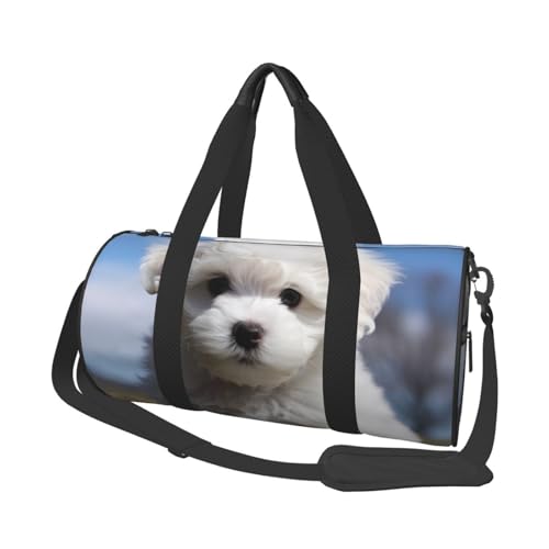 Sac à bagages pliable transport facile pour weekend Chien bichon