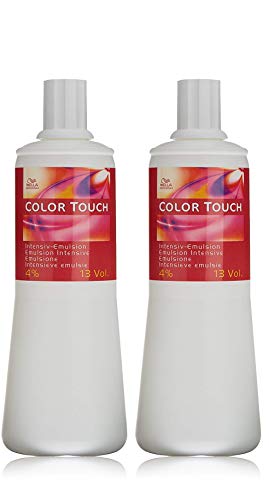 WELLA 2er Pack Color Touch Intensiv-Emulsion 4% 1000 ml Anti-Aging für alle Haarfarben