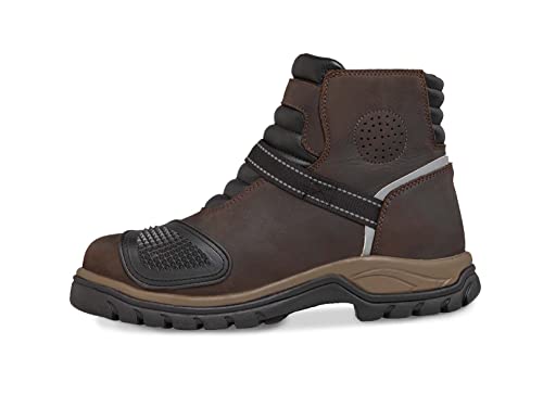 WORKLAND 77414 Motorcycle Boots Men - Leather Boots with Protections - Motorcycle Shoes for Men - Rubber Sole Slip Resistant and Reflective Motorcycle Riding Boots - Botas para Motocicleta Hombre4