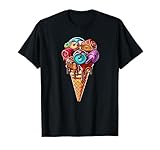 Fitness Ice Cream Cone Dumbbell Humour Gym Lovers Training Fitness T-Shirt