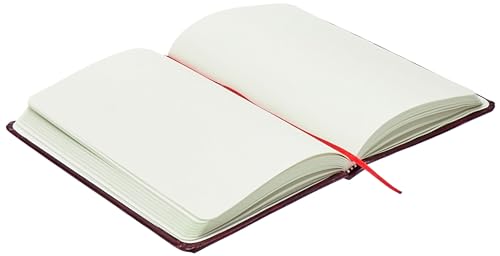 Image of amazon basics A5 Diary With Ribbon Bookmark & Pen,Gift Set For Corporate & Personal Occasions (Red),240 Pages