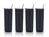20 Oz Skinny Tumbler Set, Skinny Stainless Steel Tumbler Set with Lids, Insulated Skinny Slim Water