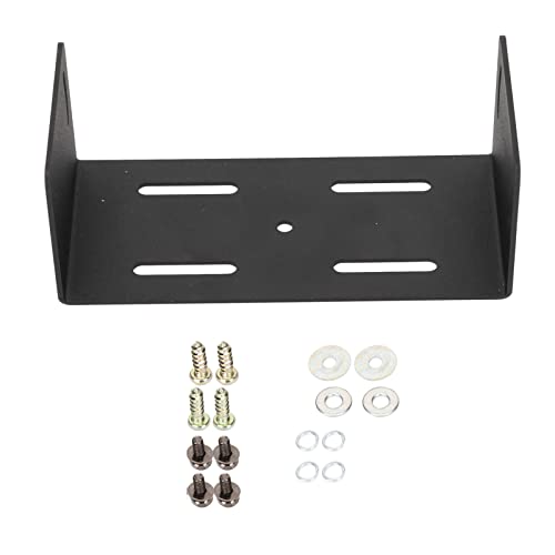 Radio Mounting Bracket, Metal Radio Panel Mount Bracket with Screw and Gasket Raplacement Fit for ICOM MBF4 IC-2820H IC-2730 ID-880H IC-2820 ID4100A ID5100 A, Black