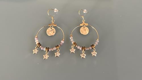 Pendientes bohemios de estrella dorada para looks de verano boho chic 7