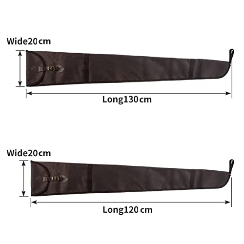 Guguluza Rifle Sleeve Durable Shotgun Sock Lightweight Lined Gun Cases Cover Brown Storage Bag (47") #TOP4