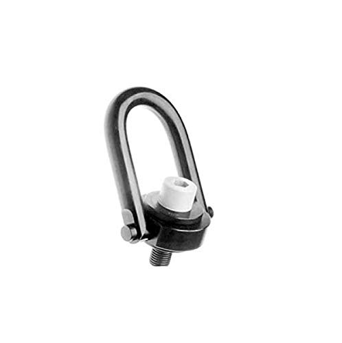 80% Off Discount HHIP 8004-6408 Inch Standard U-Bar Safety Swivel Hoist Ring, Alloy Steel, 24,000 lb. Load Capacity, 1-3/4-5 Thread Size