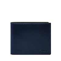 Fossil Men's Derrick RFID Flip ID Bifold Wallet, ML3681545, Blue, One Size