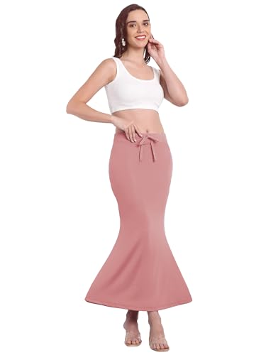 Image of Saree Shapewear Petticoat for Women | Tummy Control Underskirt with Side Slit |Fish-Cut Stretchable Body Shaper Skirt for Saree, Lehenga, Gown | Comfortable Fit