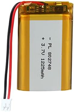 YDL 3.7V 1225mAh 802748 Lipo Battery Rechargeable Lithium Polymer ion Battery Pack with PH2.0mm JST Connector