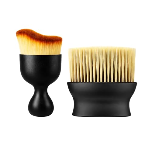 Image of Car Interior Cleaning Brush Combo 2 PCS | Car Dashboard Cleaning Brush & Car AC Vent Brush | Soft Car Detailing Brush Set for Interior Dust Cleaning