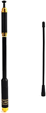 NAGOYA AL-800 SMA-Female Dual Band Dismountable Extendable Handheld Radio Antenna VHF/UHF for Kenwood TK-360 TK-370 WUXUN KG-689 KG-669 Baofeng Walkie Talkies
