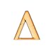 2" Decorative Wooden Greek Letter (DELTA)