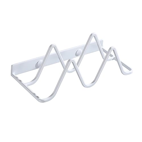 Garneck 1pc Slipper Stand Racks Hanging Shoe Rack Slippers Shoe Organizer Hanger Mount Slipper Wall Storage Bathroom Plain Home Shoe Storage Holder Shoe Stand White