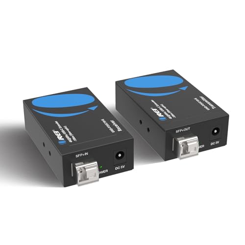 Image of OREI USB-C Extender Over Fiber Optic Balun - ALT Mode UltraHD 4K @ 60Hz 4:4:4 DR, HDR10+, SFP+ - Up to 10 KM in Single Mode - 300M in Multi-Mode