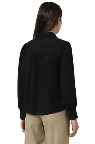 Image of Van Heusen Women's Polyester Solid Regular Fit Shirt